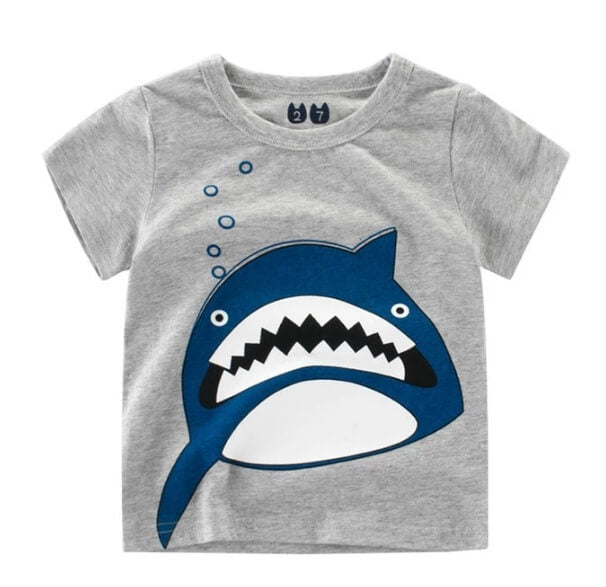Boys Summer Cotton Short Sleeve T-Shirt | Korean Style Cotton T-Shirt