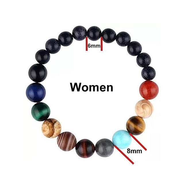 Bracelet  Lovers Eight Planets Natural Stone              ID A114 - 1137 - foxberryparkproducts