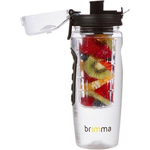 Brimma Leak Proof Fruit Infuser Water Bottle, Large 32 Oz. - foxberryparkproducts