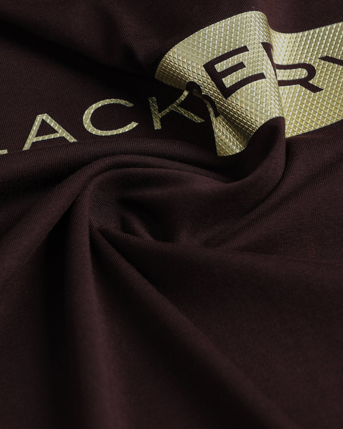Brown Crew Neck Solid T-Shirt - Ram
