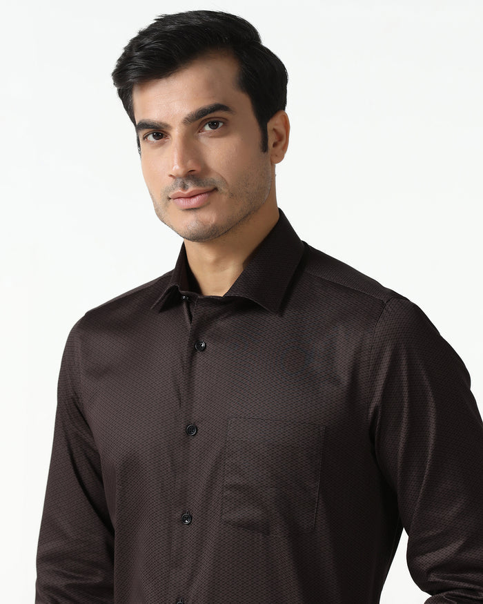 Brown Printed Shirt - Radio