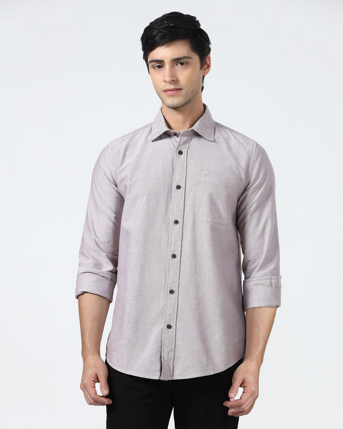Brown Solid Shirt - Laos