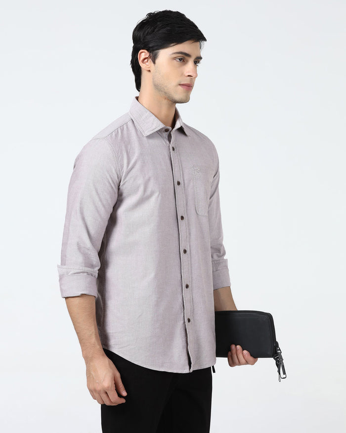 Brown Solid Shirt - Laos