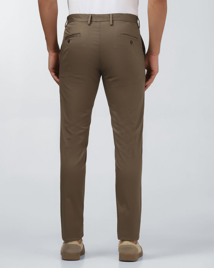 Brown Textured Khakis - Aspen