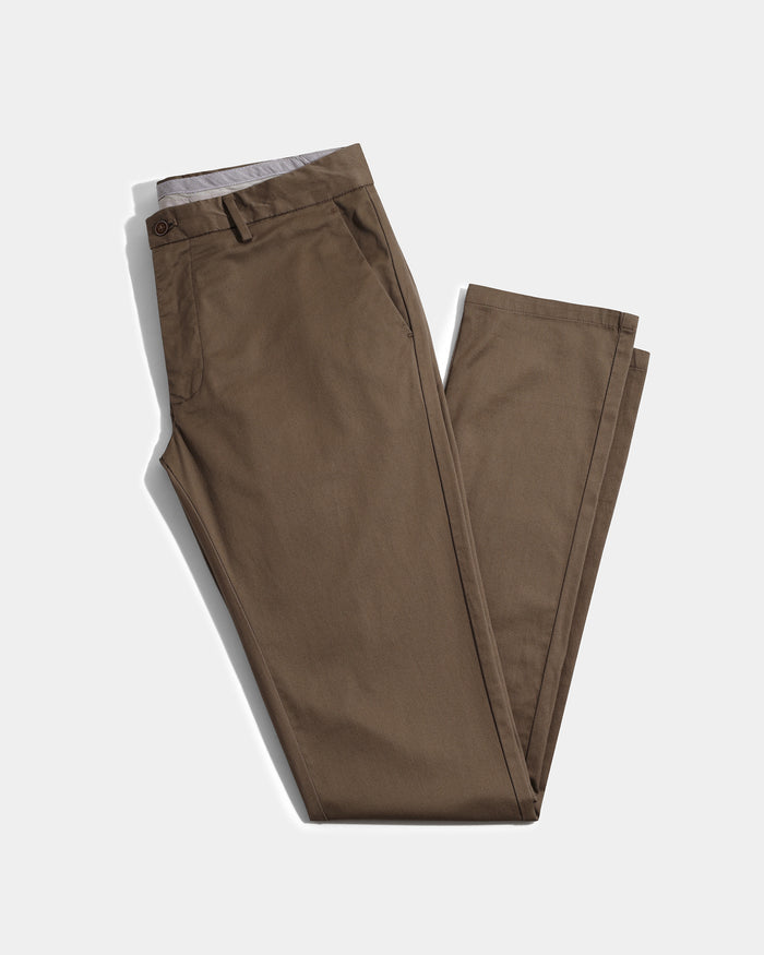 Brown Textured Khakis - Aspen