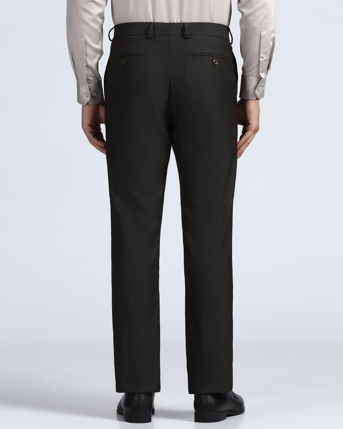 Brown Textured Trouser - Alan