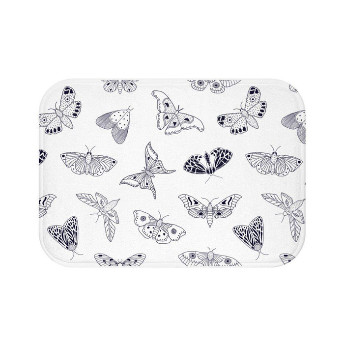 Modern Butterflies Bath Mat, Contemporary Shower Mats, Modern Bath Rugs, Bathroom Bath Mat, Modern Bathroom Decor, Minimalist Bath