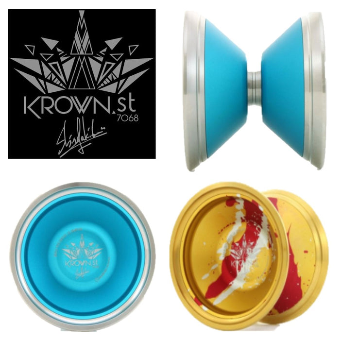 C3yoyodesign Krown ST 7068 Yo-Yo - 7068 Aluminum YoYo - World Champion Shinya Kido Signature Yo-Yo - YoYoSam