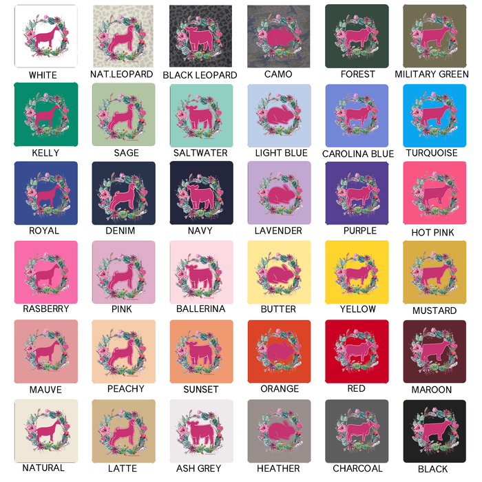 Cactus Wreath - Choose Your Animal  – Infant/Toddler/Youth