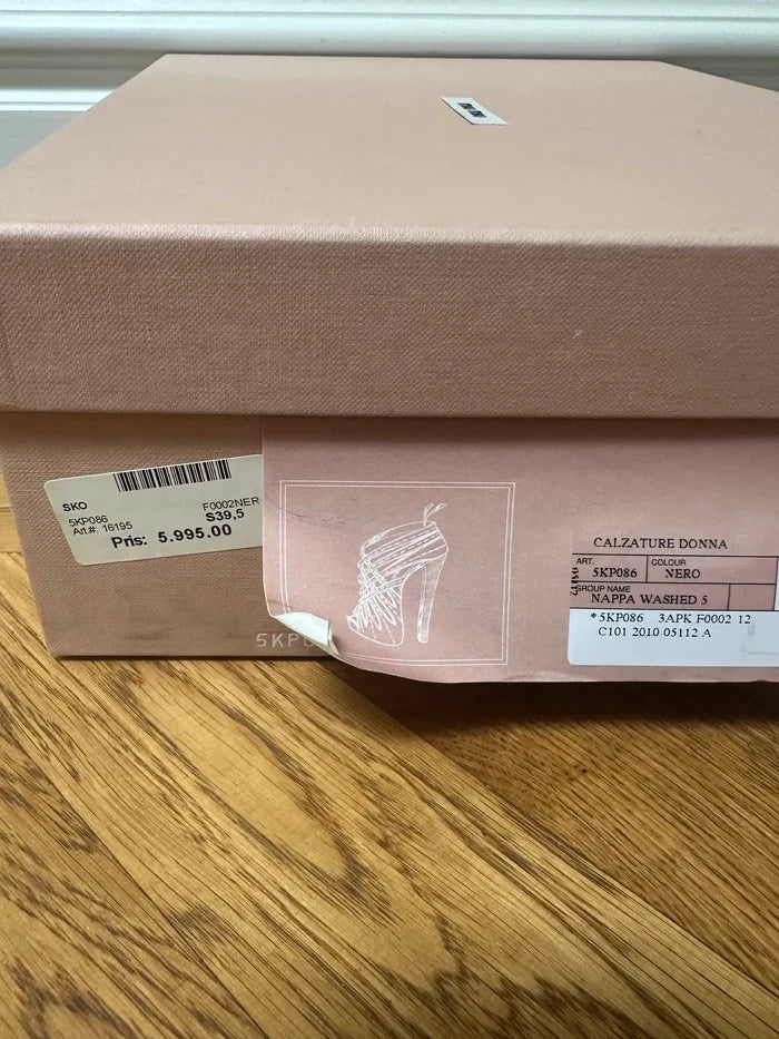 Miu Miu Calature Donna Nappa Washed 5-skinnklackar