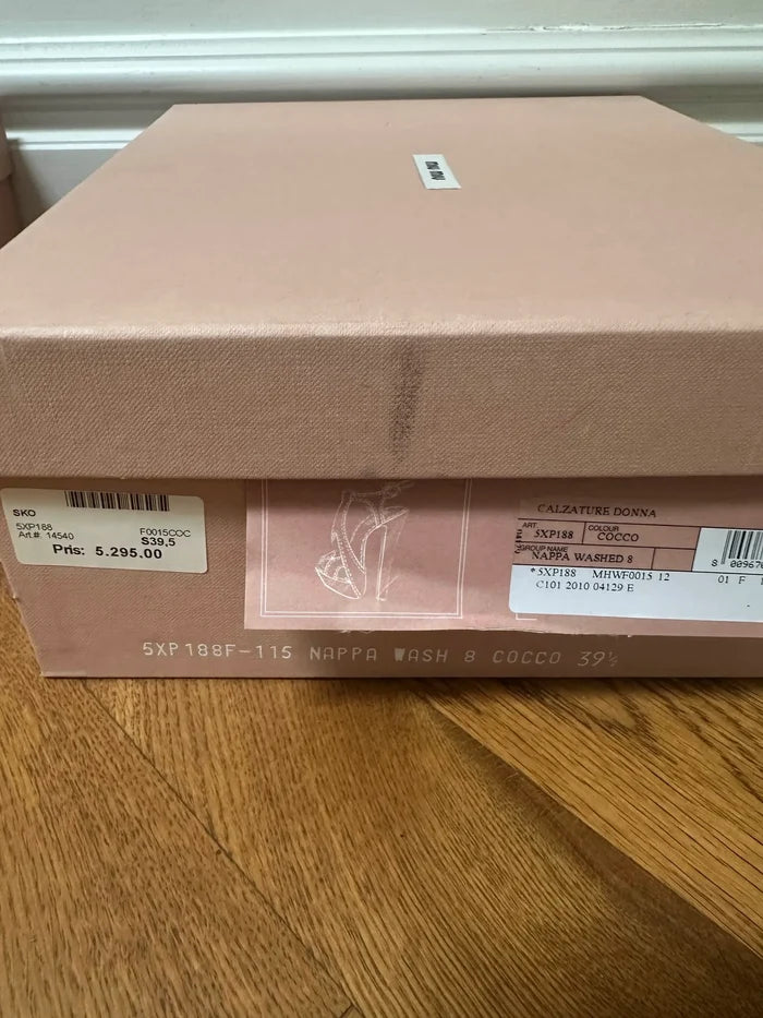 Miu Miu Calzature Donna Nappa Washed 8-skinnklackar