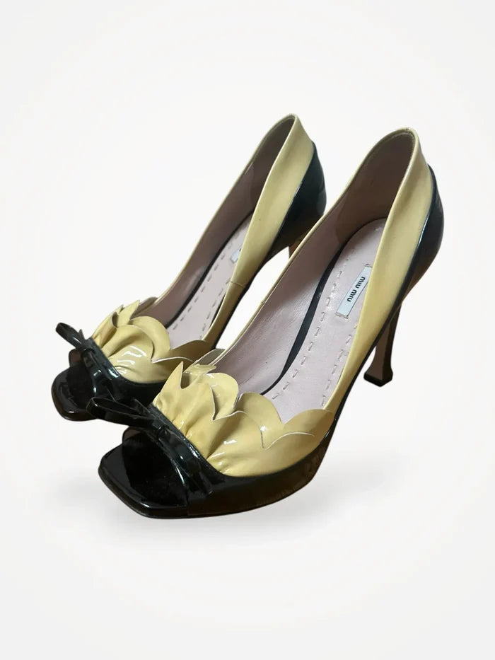 Miu Miu Calzature Donna Vernice Bicolor-klackar