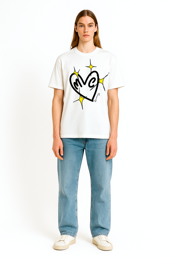 Camiseta Heart&Stars Blanca 💖