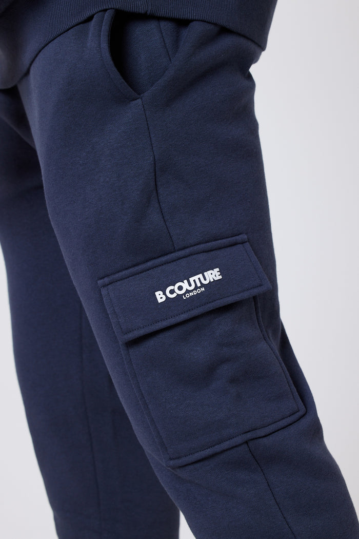 Campbell 3-Pack Cargo Fleece Joggers - Black/Navy/Grey