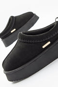 Canon Beck Genuine Suede Mules - Black