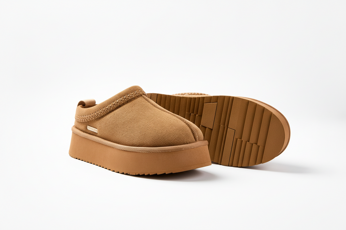 Canon Beck Genuine Suede Mules - Chestnut