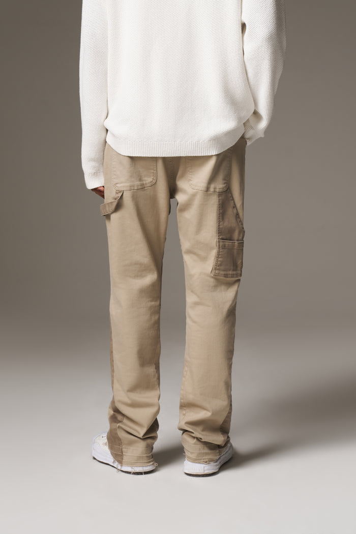 CANVAS CARPENTER TROUSER - BEIGE