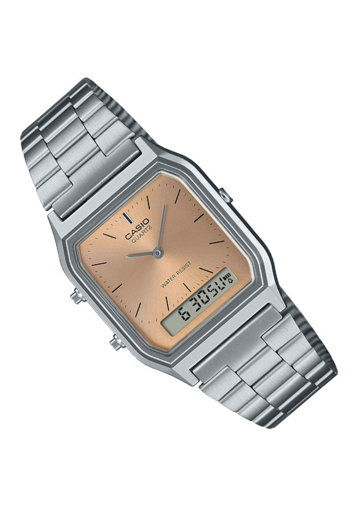 Casio AQ-230A-4A Digital Analog Stainless Steel Watch-Watch Portal Philippines