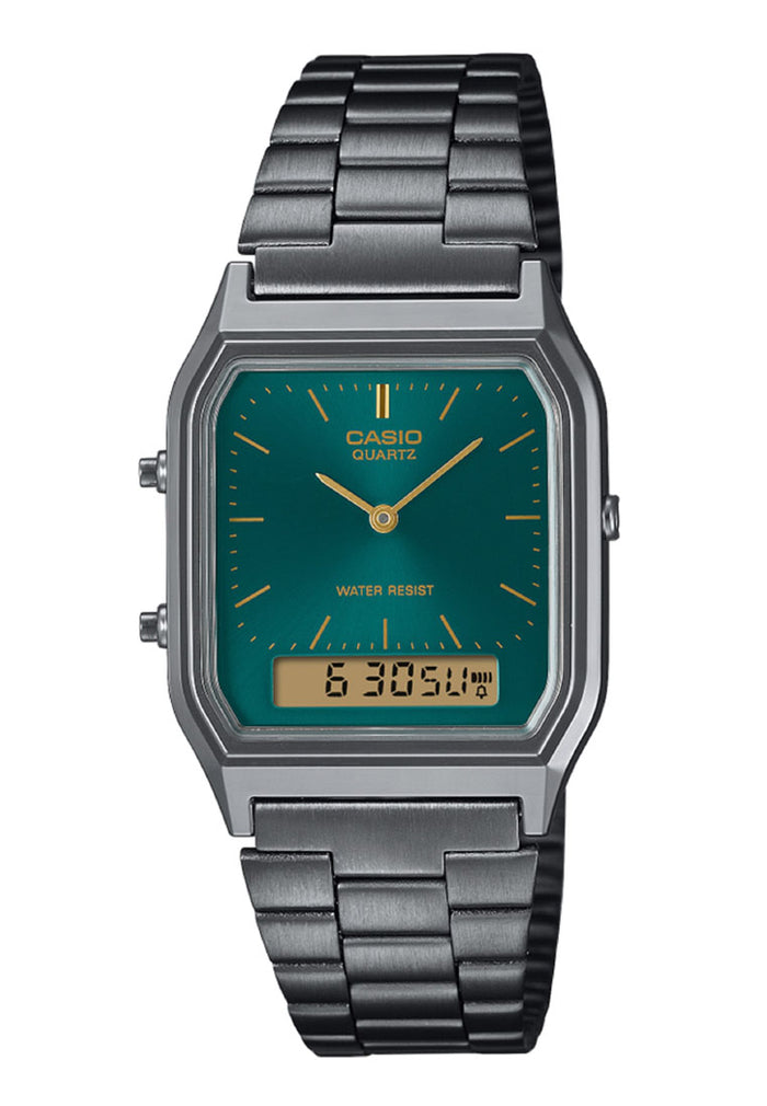 Casio AQ-230EGG-3ADF Stainless Steel Strap Digital Analog Watch-Watch Portal Philippines