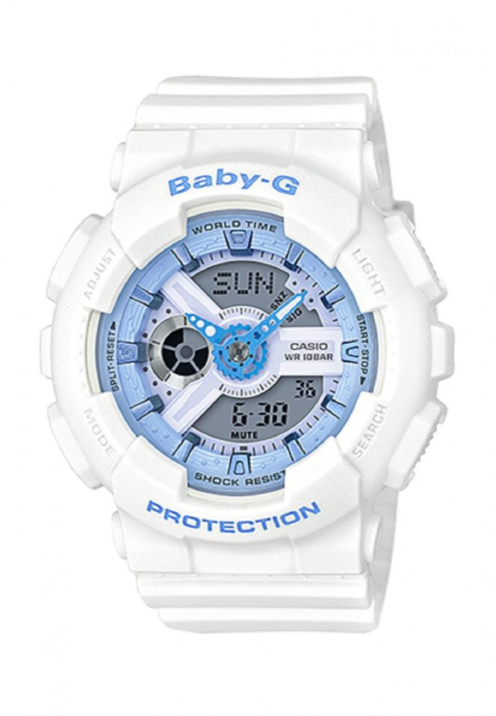 Casio Baby-g BA-110BE-7A Digital Analog Rubber Strap Watch For Women-Watch Portal Philippines