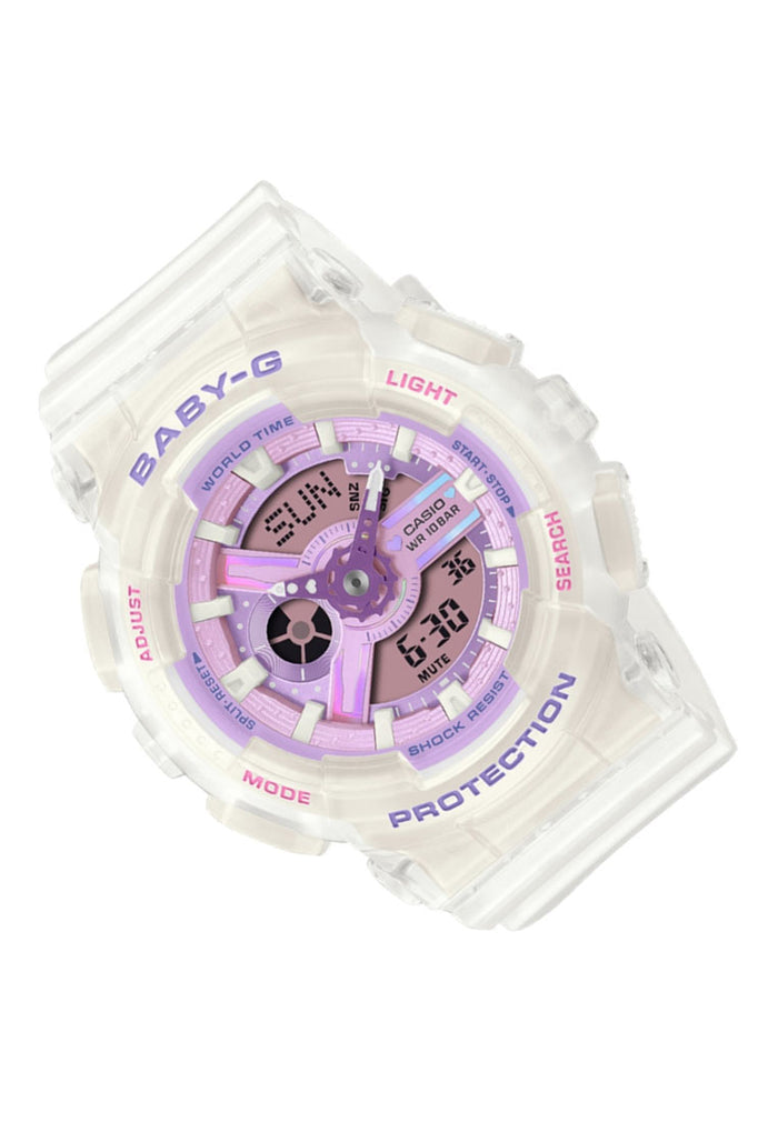 Casio Baby-g BA-110PS-7ADR Rubber Strap Digital Analog Watch for Women-Watch Portal Philippines