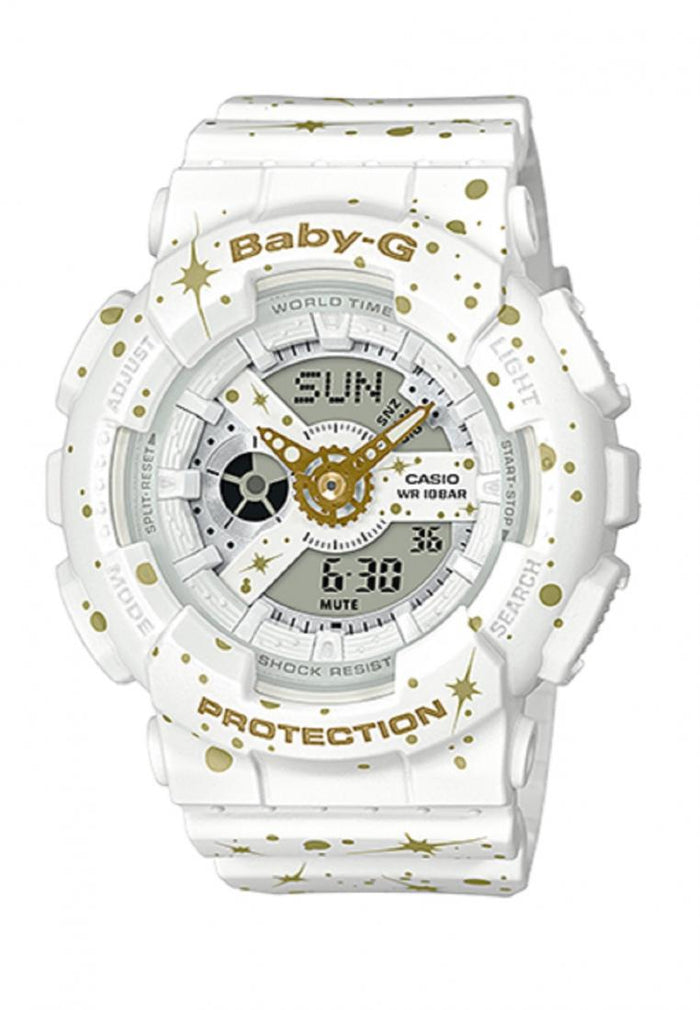 Casio Baby-g BA-110ST-7A Digital Analog Rubber Strap Watch For Women-Watch Portal Philippines