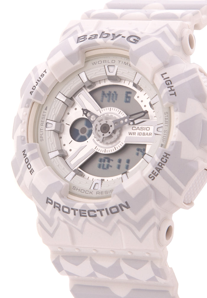 Casio Baby-g BA-110TP-7A Digital Analog Rubber Strap Watch For Women-Watch Portal Philippines