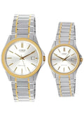 Casio Couple Watch COUPLE-1183G-7ADF Analog Stainless Steel Strap Watch-Watch Portal Philippines