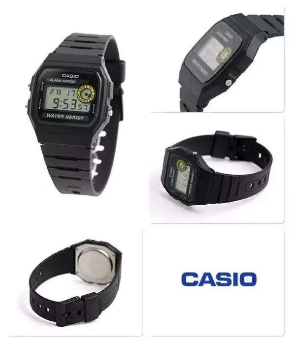 Casio F-94WA-8DG Black Resin Watch for Men and Women-Watch Portal Philippines