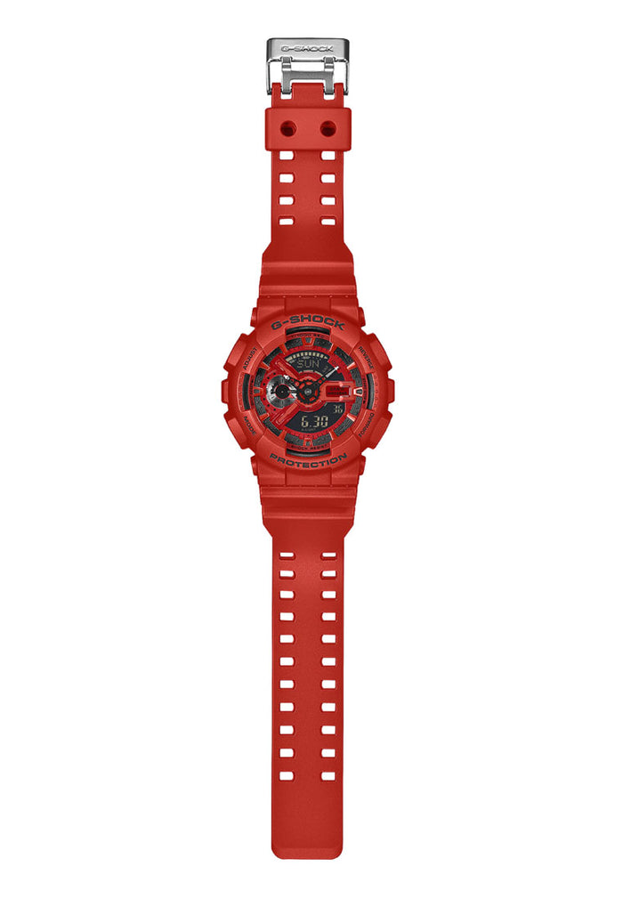 Casio G-shock GA-110RRB-4ADR Digital Analog Rubber Strap Watch For Men-Watch Portal Philippines