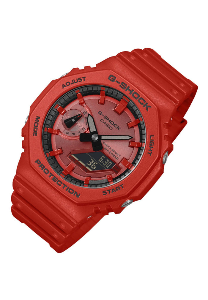 Casio G-shock GA-2100RRB-4ADR Digital Analog Rubber Strap Watch For Men-Watch Portal Philippines