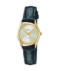 Casio LTP-1094Q-7ARDF Black Leather Strap Watch for Women-Watch Portal Philippines