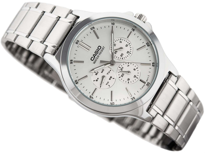 Casio MTP-V300D-7A Silver Stainless Watch for Men-Watch Portal Philippines