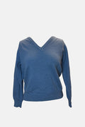 Castle Pale Blue V Neck Wool Sweater image 0