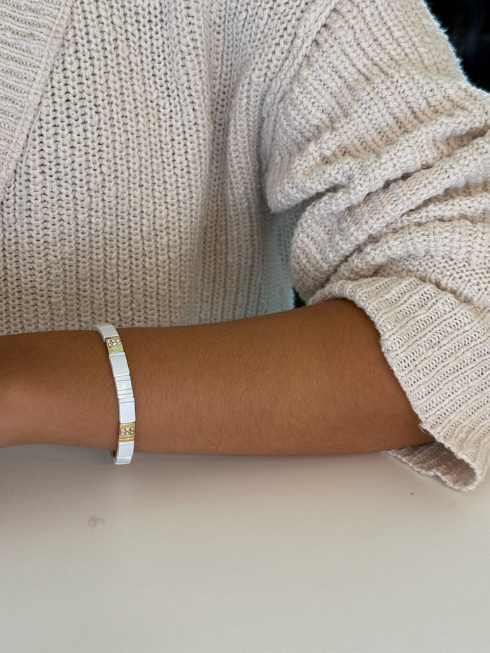 person wearing Catalina bracelet