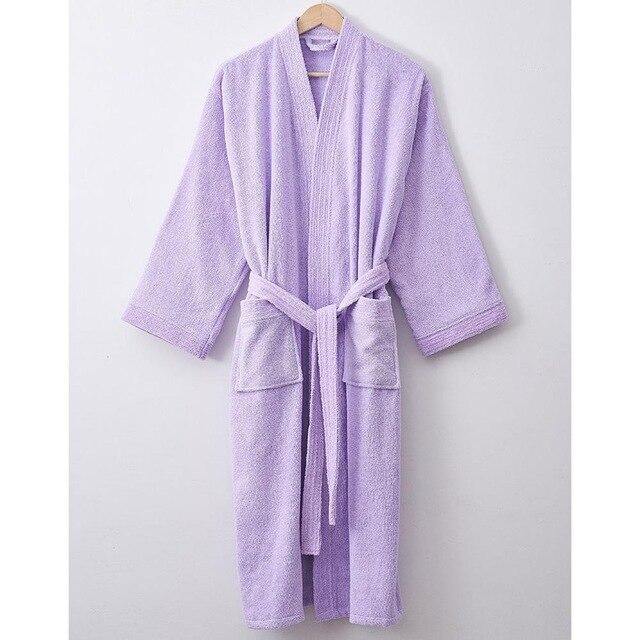 CAVME Pure Cotton Kimono Couples Terry Bathrobe - foxberryparkproducts