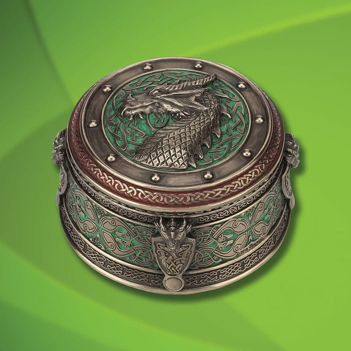 Celtic Dragon Trinket Box