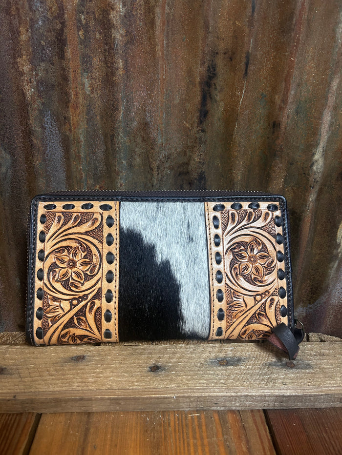 Challenger Buckstitch Cowhide Wallet/Clutch