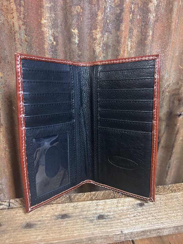 Challenger Rodeo Wallet with Cowhide and Tooled Leather