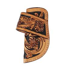 Challenger Tooled Leather Knife Sheath
