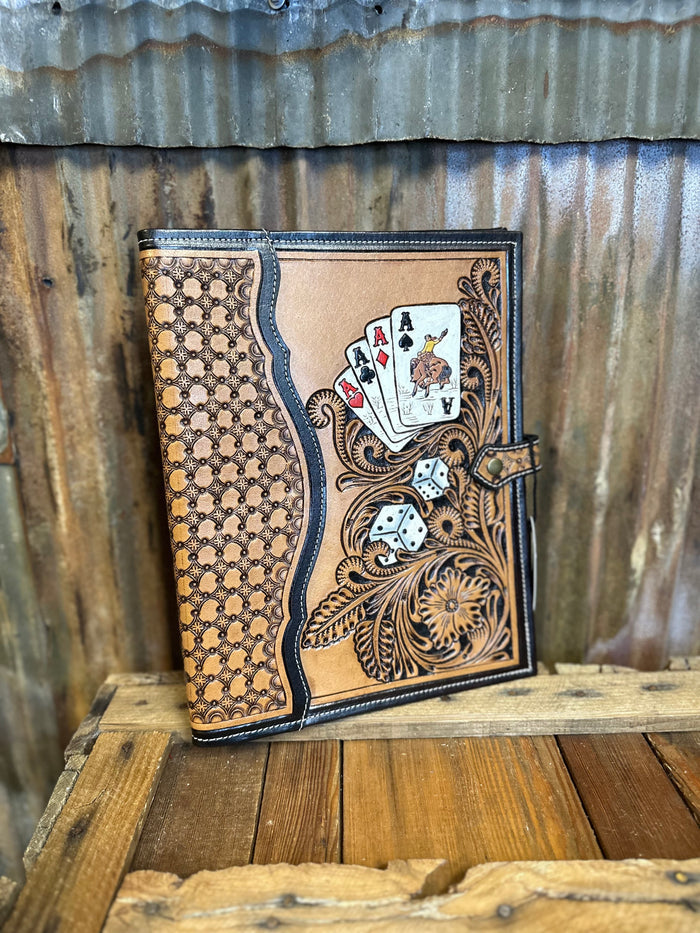 Challenger Western Poker Tooled Bible Cover Case