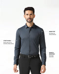 Charcoal Techpro Stripe Shirt - Keish