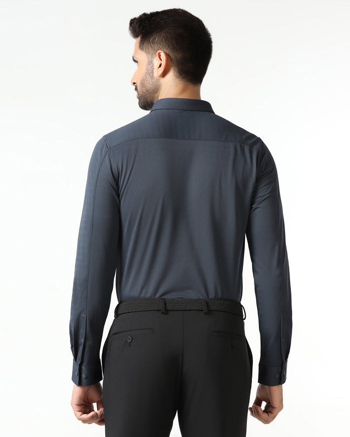 Charcoal Techpro Stripe Shirt - Keish