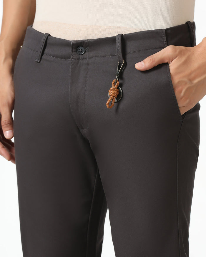 Charcoal Textured Khakis - Segi