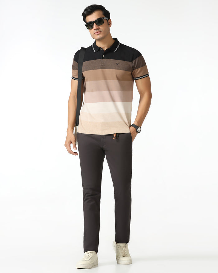 Charcoal Textured Khakis - Segi