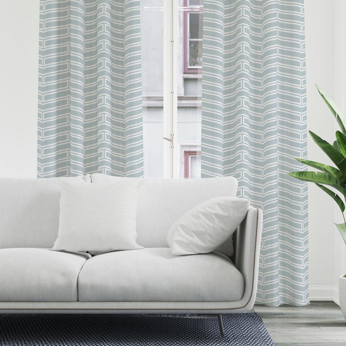 Blackout Curtain Panels Chevron, Bedroom Curtains, Window Panels, Window Coverings | Pippa + June