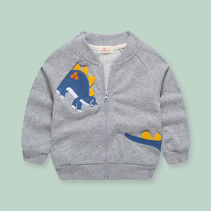Children's Casual Baseball Jacket | Foreign Style Boys Jacket Cardigan