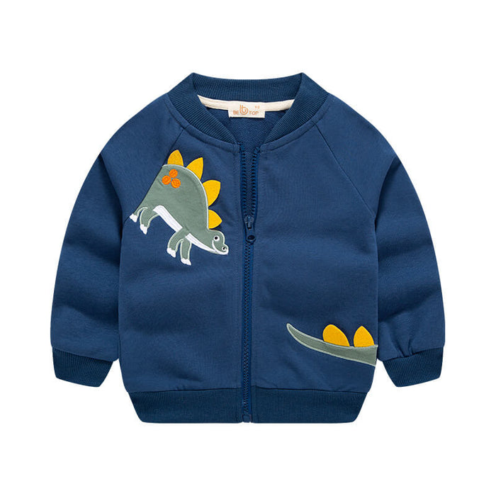 Children's Casual Baseball Jacket | Foreign Style Boys Jacket Cardigan