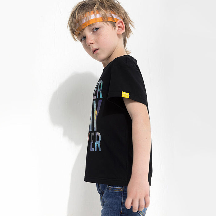 Children's Letter Print T-Shirt | Casual Letter Print T-Shirt For Kids