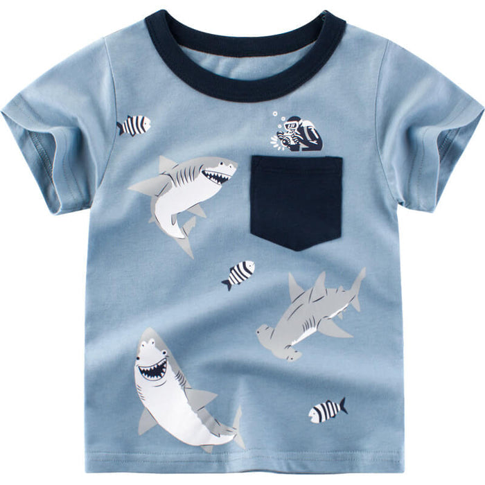 Children's Soft Cartoon T-Shirt | Cartoon Summer T-Shirt For Kids
